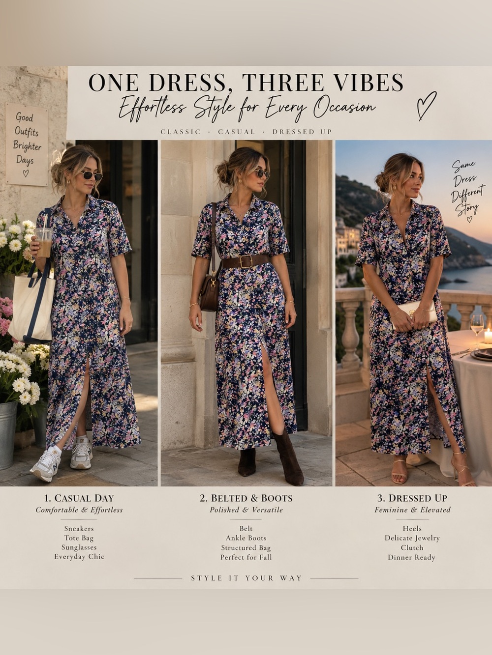 Sinsay Navy Floral Button Front Maxi Shirt Dress XL